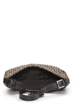 Fendi,  Brown Zucchino Canvas Shoulder Bag, Brown