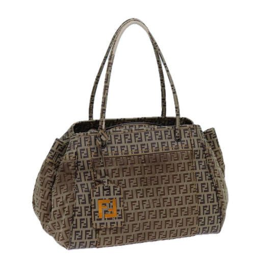 FENDI Zucchino Canvas Hand Bag Beige71826