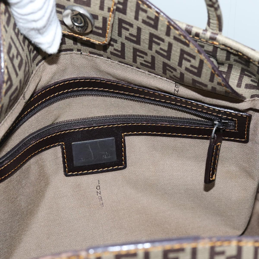 FENDI Zucchino Canvas Hand Bag Beige71826
