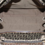 FENDI Zucchino Canvas Hand Bag Beige71826