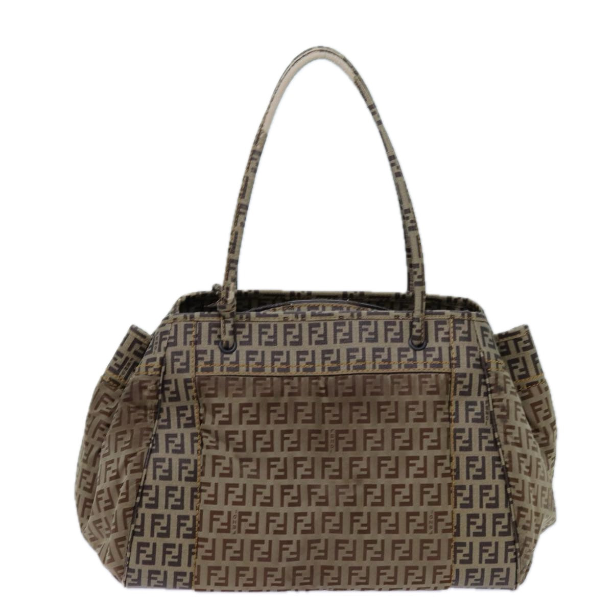 FENDI Zucchino Canvas Hand Bag Beige71826