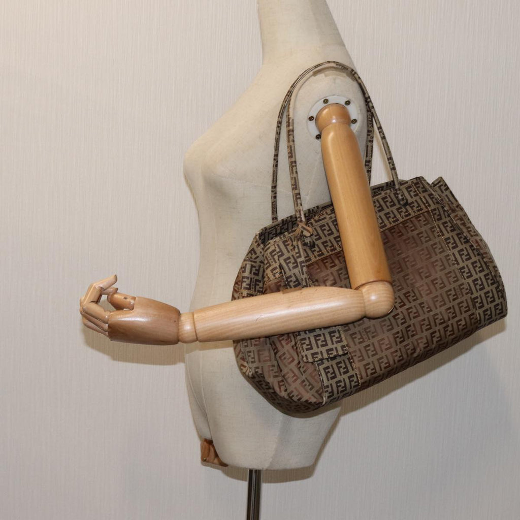 FENDI Zucchino Canvas Hand Bag Beige71826