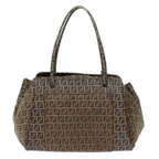 FENDI Zucchino Canvas Hand Bag Beige71826