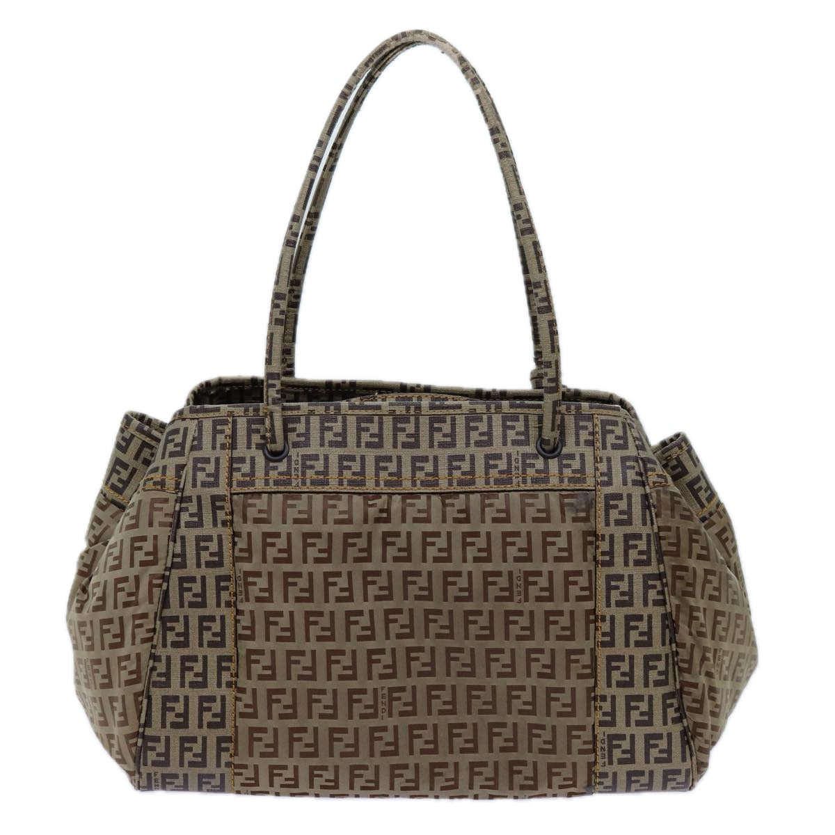 FENDI Zucchino Canvas Hand Bag Beige71826