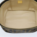 FENDI Zucca Canvas Vanity Cosmetic Pouch Brown Black71829