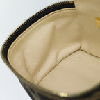 FENDI Zucca Canvas Vanity Cosmetic Pouch Brown Black71829