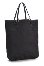 Fendi,  Black Zucchino Canvas Tote, Black