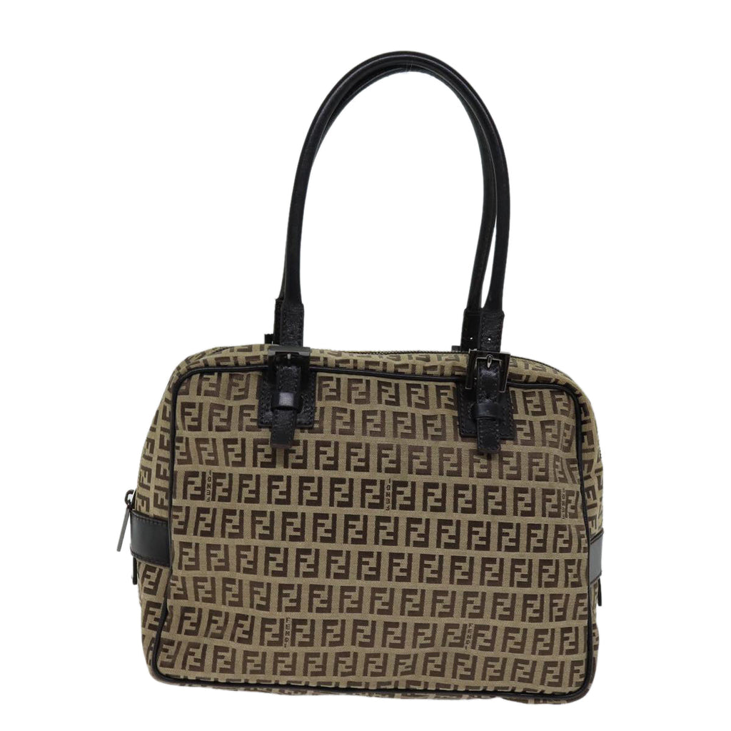 FENDI Zucchino Canvas Hand Bag Beige71830