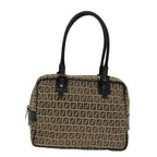 FENDI Zucchino Canvas Hand Bag Beige71830