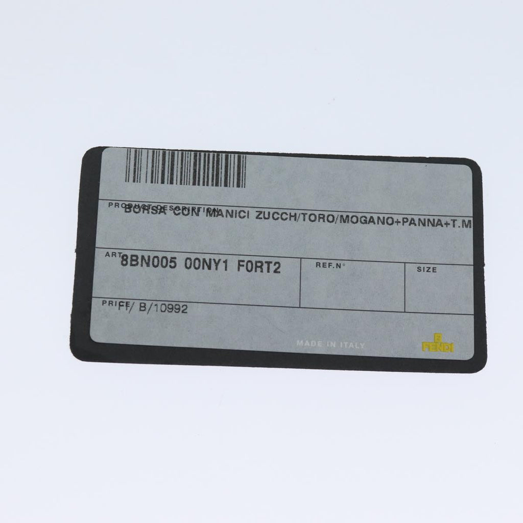 FENDI Zucchino Canvas Hand Bag Beige71830