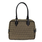 FENDI Zucchino Canvas Hand Bag Beige71830