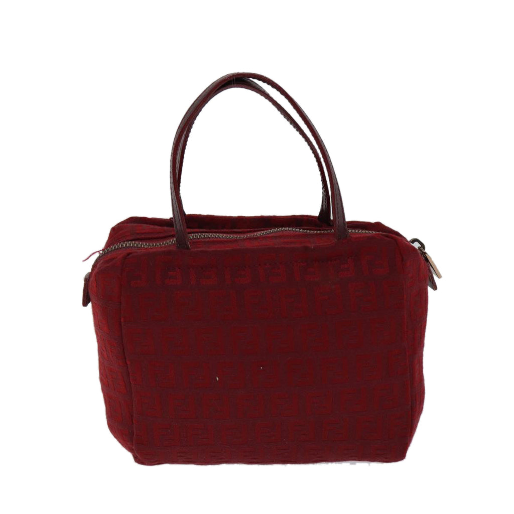 FENDI Zucchino Canvas Hand Bag Red71832
