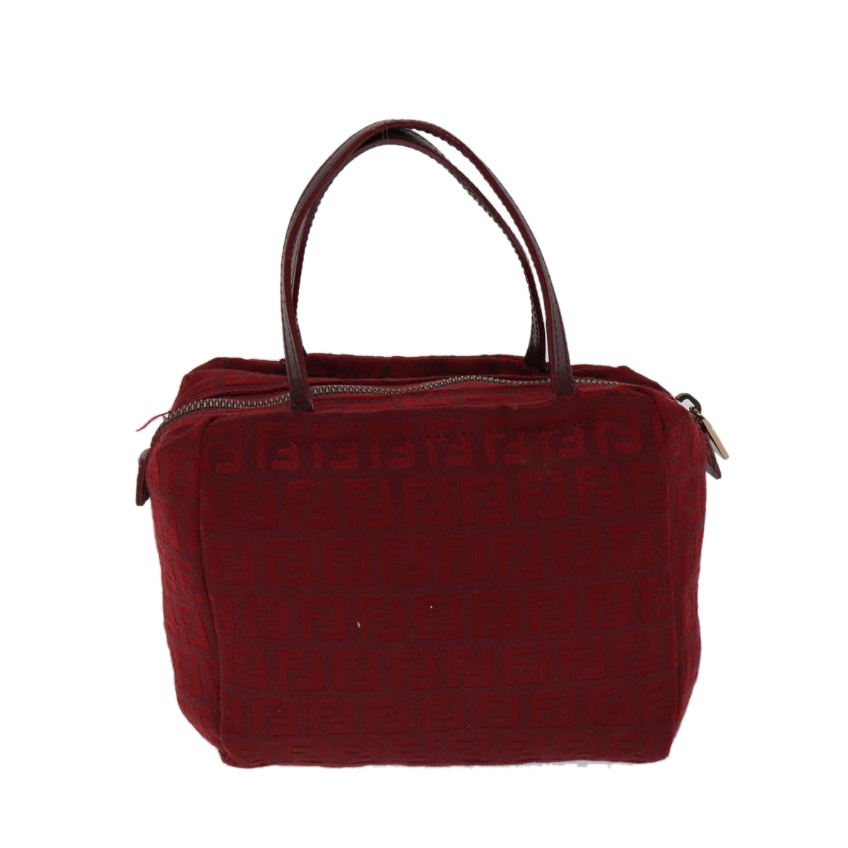 FENDI Zucchino Canvas Hand Bag Red71832