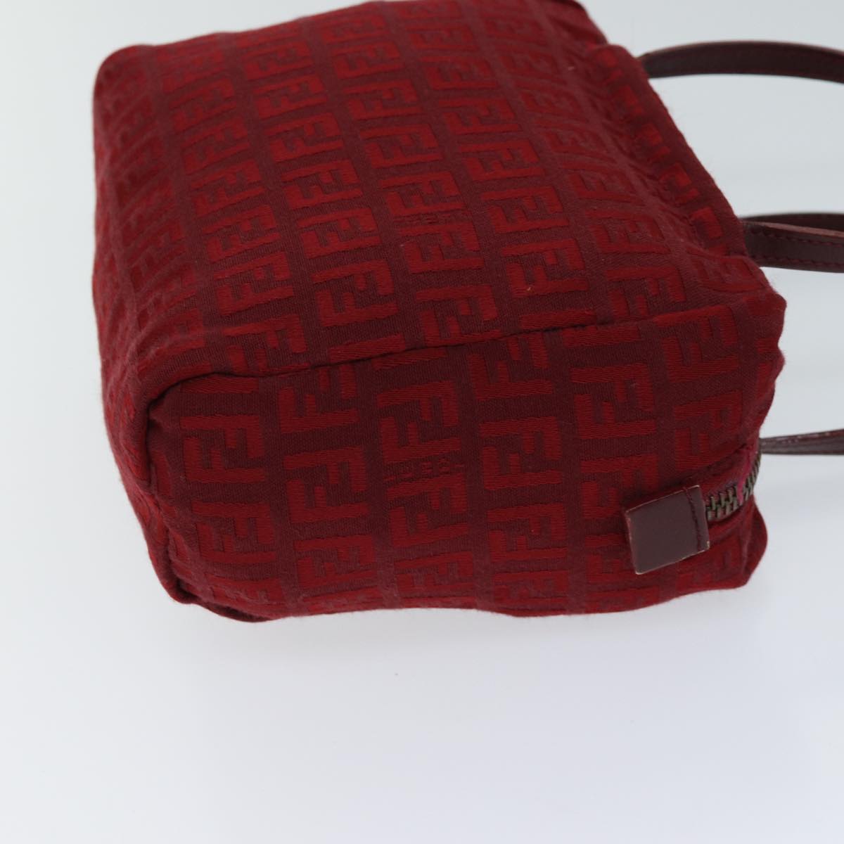 FENDI Zucchino Canvas Hand Bag Red71832