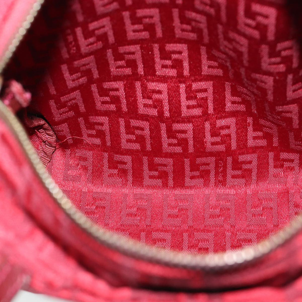 FENDI Zucchino Canvas Hand Bag Red71832