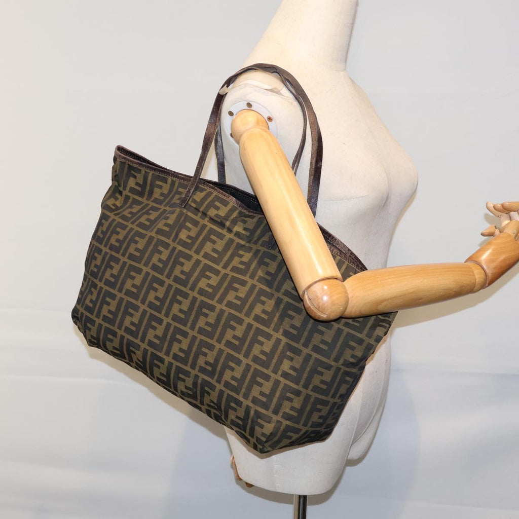 FENDI Zucca Canvas Tote Bag Brown71833