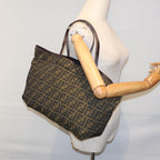 FENDI Zucca Canvas Tote Bag Brown71833