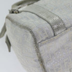 FENDI Zucchino Canvas Hand Bag Silver71836