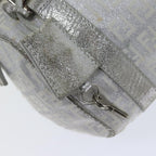 FENDI Zucchino Canvas Hand Bag Silver71836