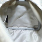 FENDI Zucchino Canvas Hand Bag Silver71836