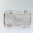 FENDI Zucchino Canvas Hand Bag Silver71836
