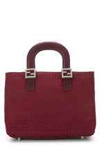 Fendi,  Red Zucchino Canvas Handbag Small, Red
