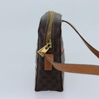 CELINE Macadam Canvas Shoulder Bag PVC Brown Auth 71879