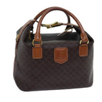 CELINE Macadam Canvas Hand Bag PVC Brown  71883