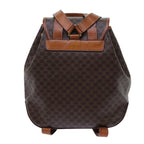 CELINE Macadam Canvas Backpack PVC Brown  71885
