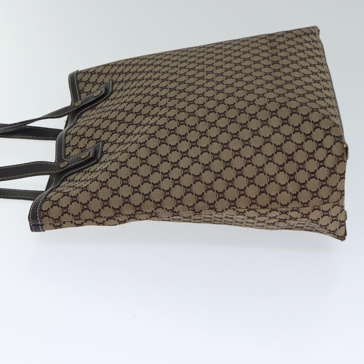 CELINE Macadam Canvas Tote Bag Beige  71888