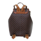 CELINE Macadam Canvas Backpack PVC Brown  71899