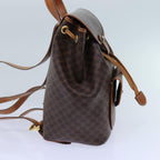 CELINE Macadam Canvas Backpack PVC Brown  71899