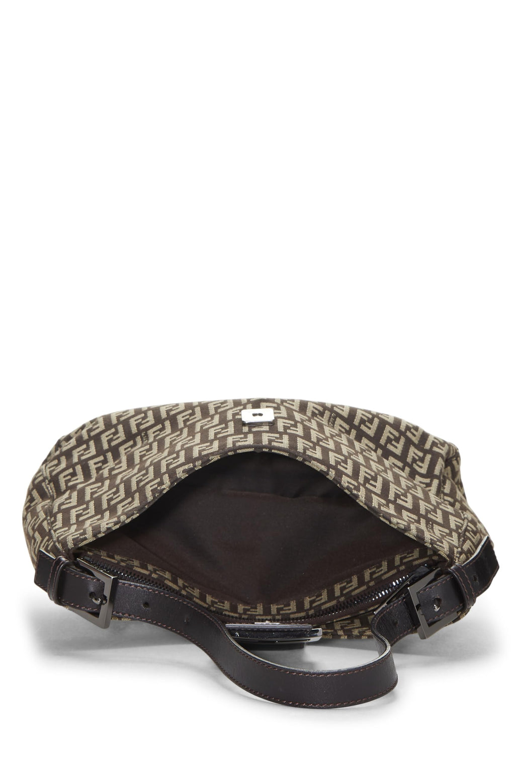 Fendi,  Brown Zucchino Shoulder Bag Small, Brown