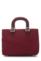 Fendi,  Red Zucchino Canvas Handbag Small, Red