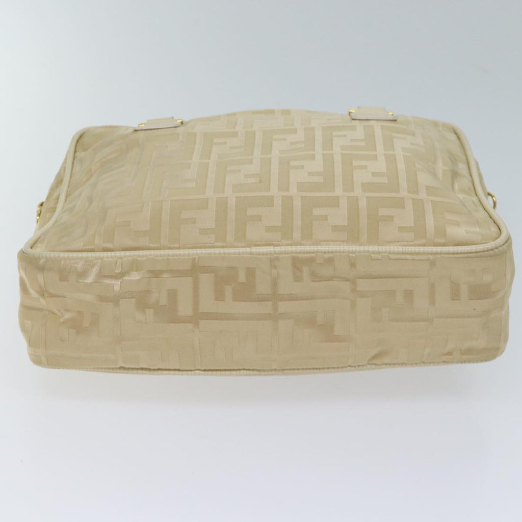 FENDI Zucca Canvas Hand Bag 2way Cream71902