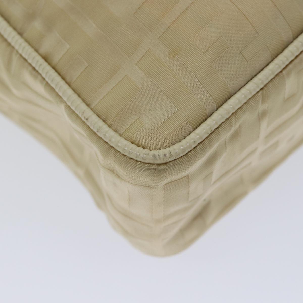 FENDI Zucca Canvas Hand Bag 2way Cream71902