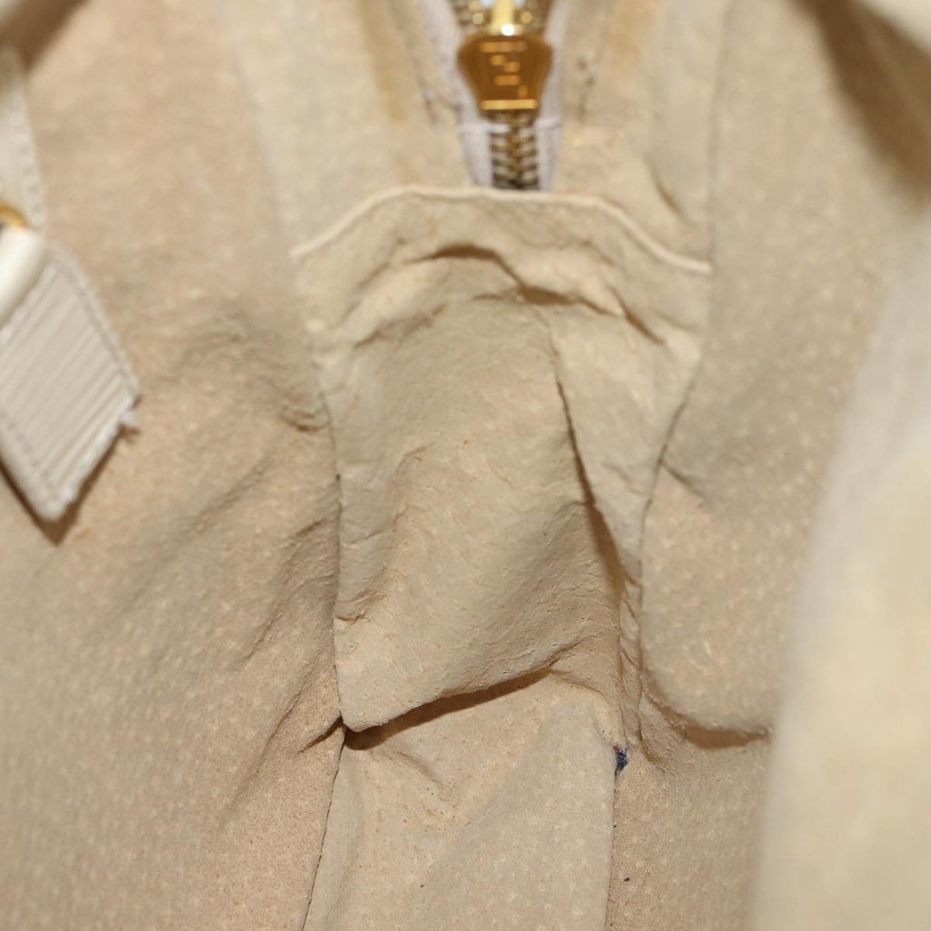 FENDI Zucca Canvas Hand Bag 2way Cream71902