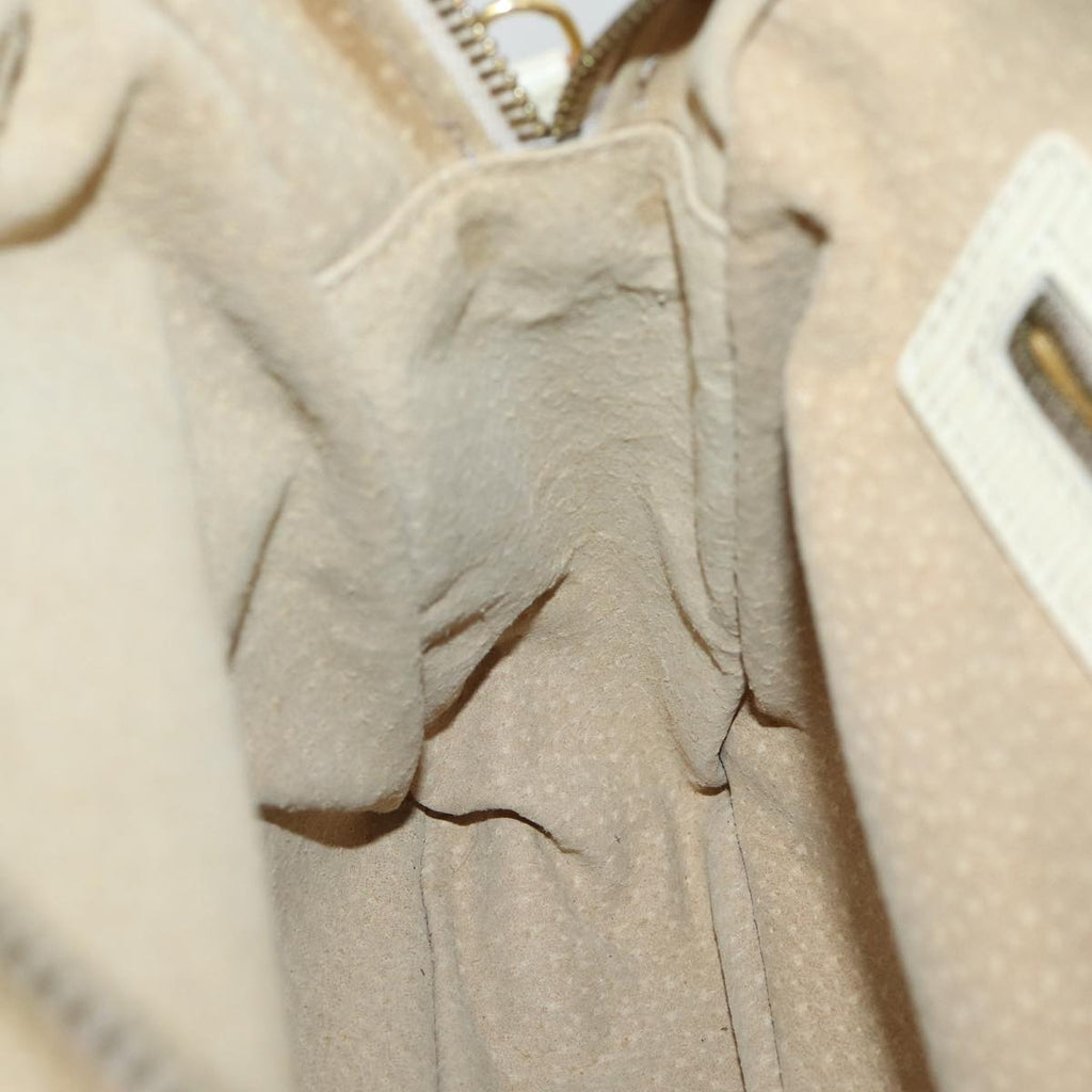 FENDI Zucca Canvas Hand Bag 2way Cream71902