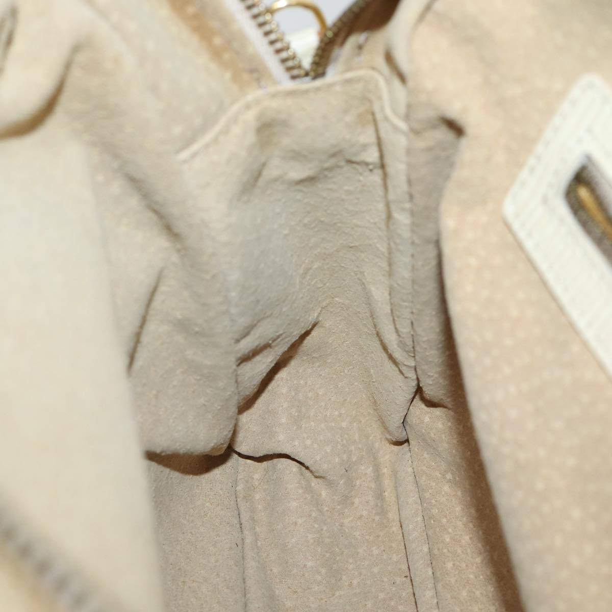 FENDI Zucca Canvas Hand Bag 2way Cream71902