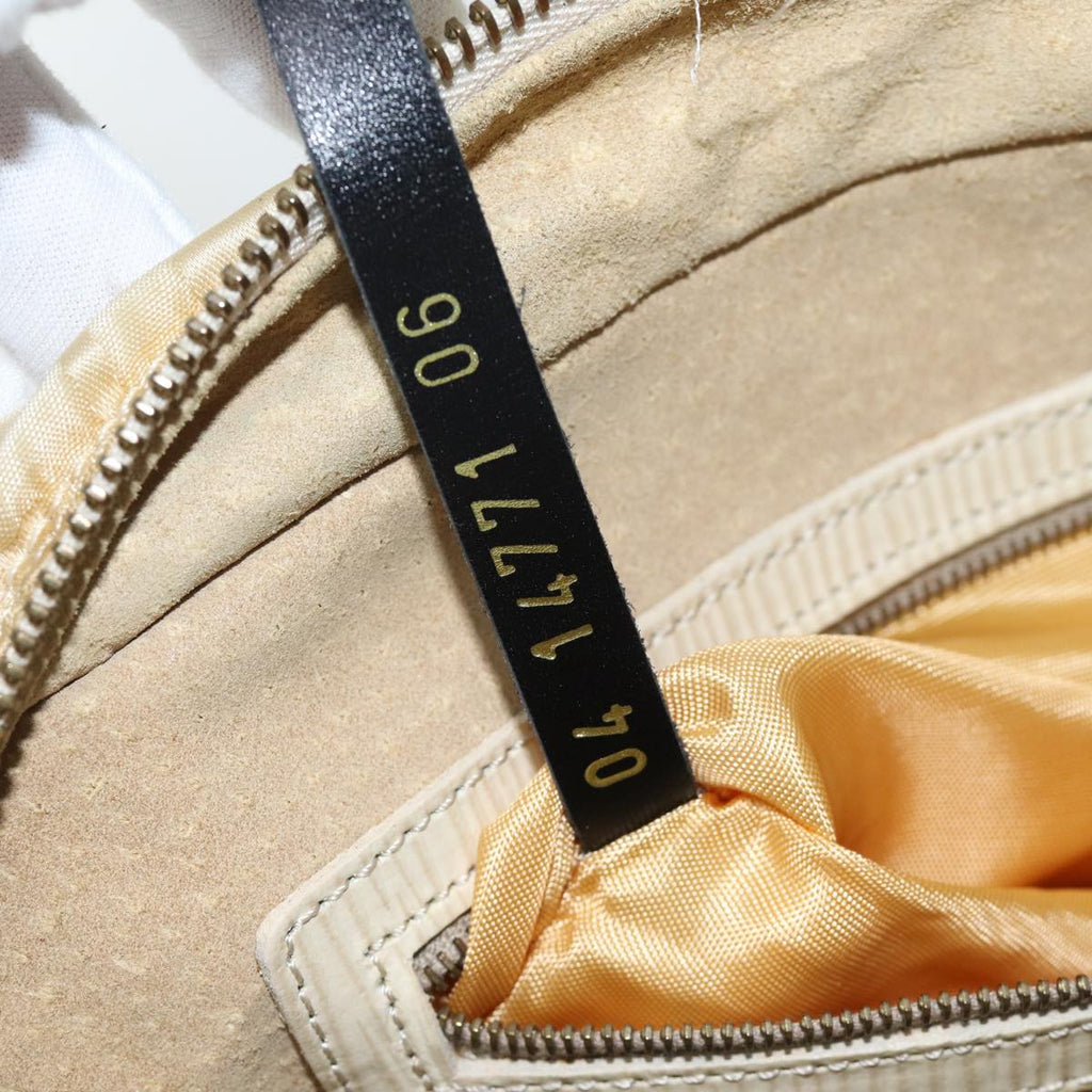 FENDI Zucca Canvas Hand Bag 2way Cream71902