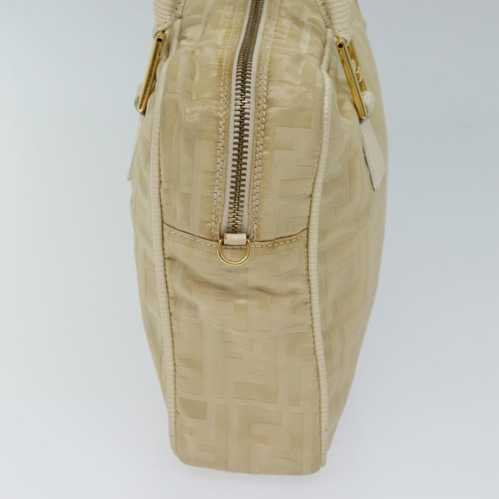 FENDI Zucca Canvas Hand Bag 2way Cream71902
