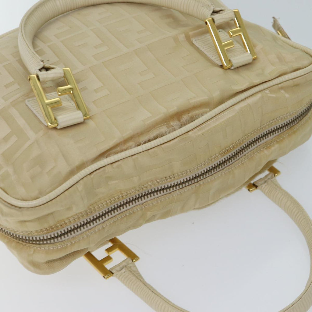 FENDI Zucca Canvas Hand Bag 2way Cream71902