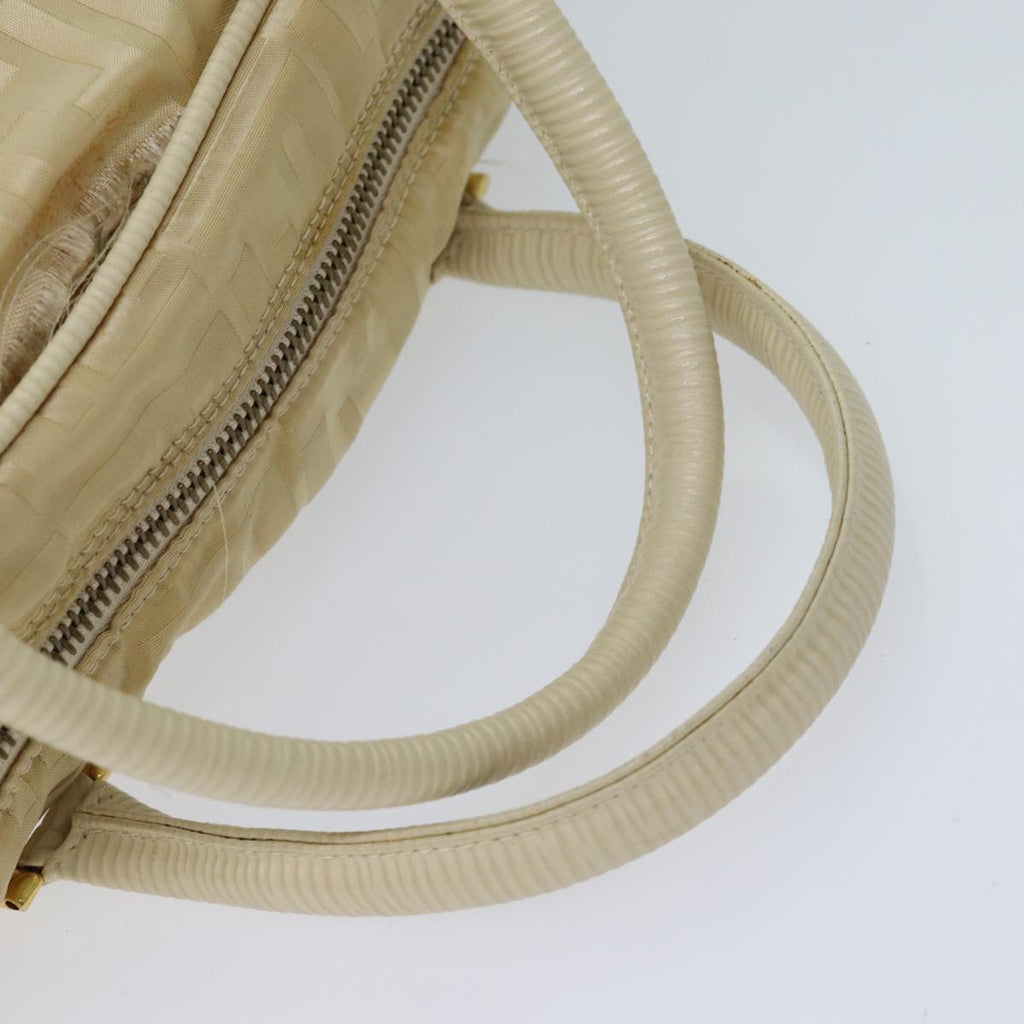 FENDI Zucca Canvas Hand Bag 2way Cream71902