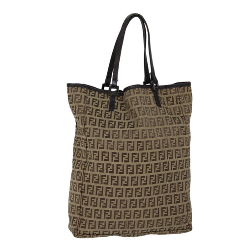 FENDI Zucchino Canvas Tote Bag Beige71920