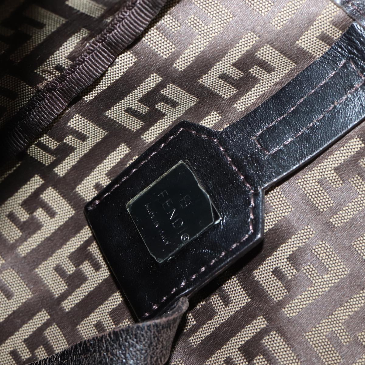 FENDI Zucchino Canvas Tote Bag Beige71920