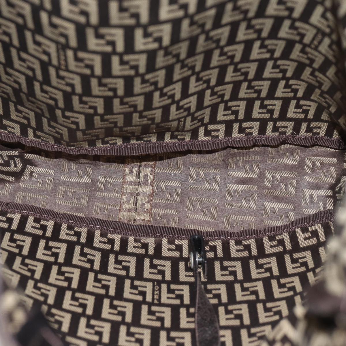 FENDI Zucchino Canvas Tote Bag Beige71920
