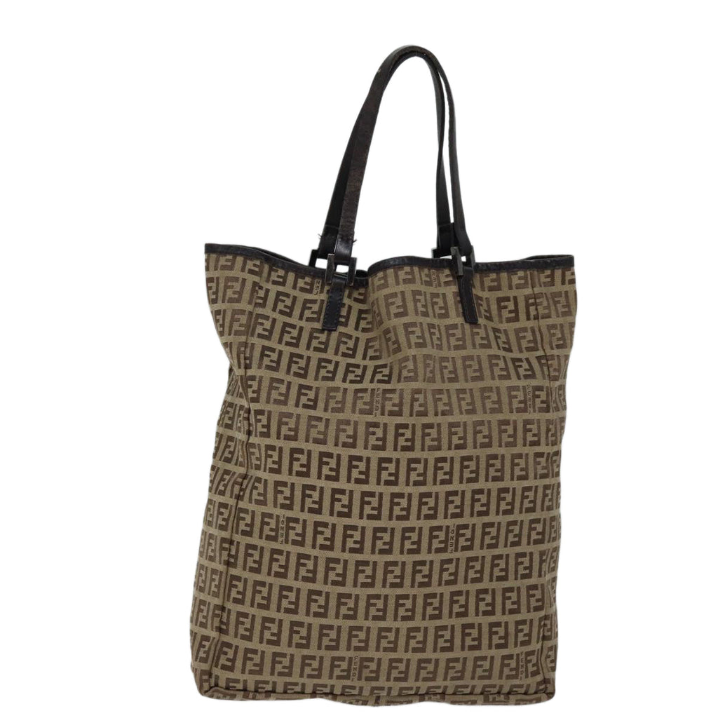 FENDI Zucchino Canvas Tote Bag Beige71920
