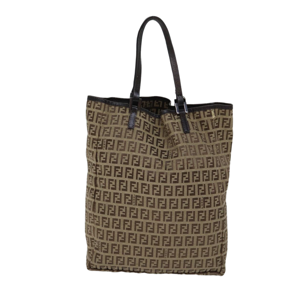 FENDI Zucchino Canvas Tote Bag Beige71920