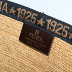 FENDI Tote Bag Raffia Beige71921