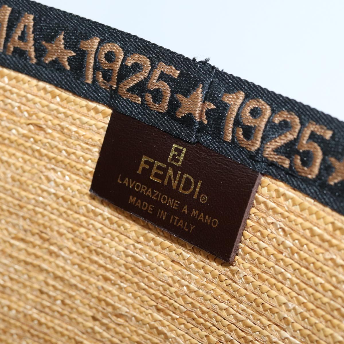 FENDI Tote Bag Raffia Beige71921